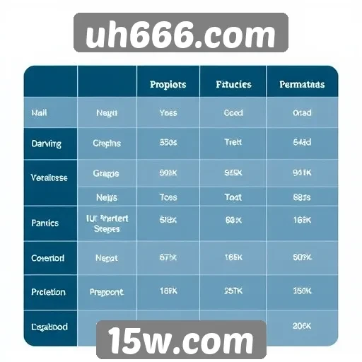 Comparativo de recursos no uh666.com